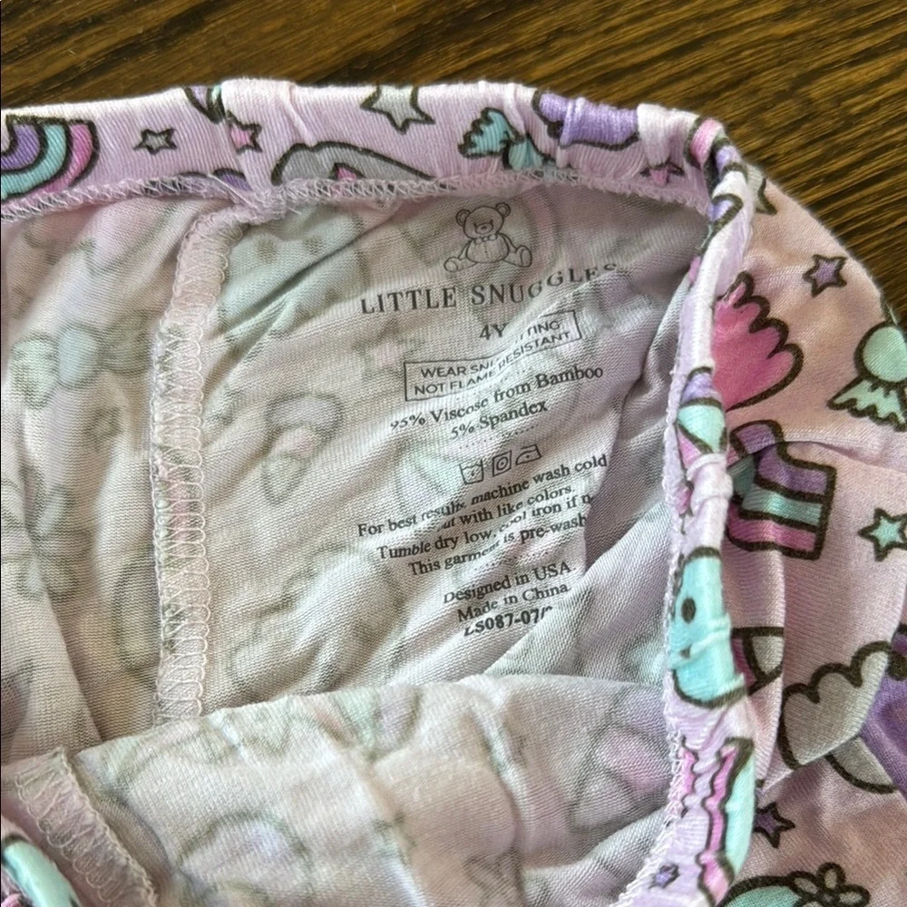 Pastel Ghost and Rainbow Bamboo Pajama Set